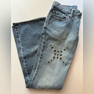 Vintage Levi’s Woman’s  518 Jeans with Grommets Circa 90s Y2K Size 3M EUC